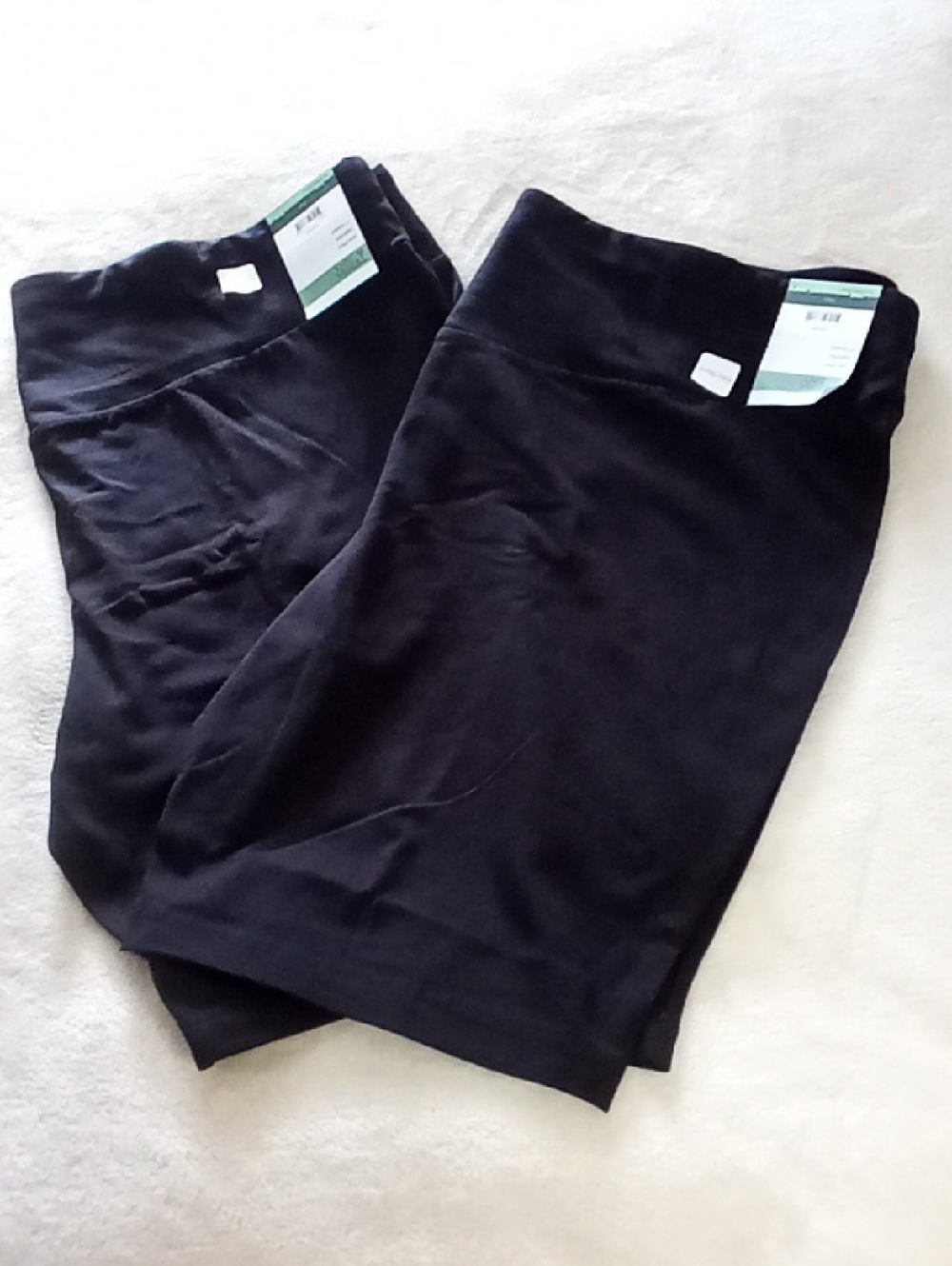 2 NWT PAIRS OF TERRA & SKY WOMENS 3XL (24W-26W) BIKE SHORTS IN BLACK